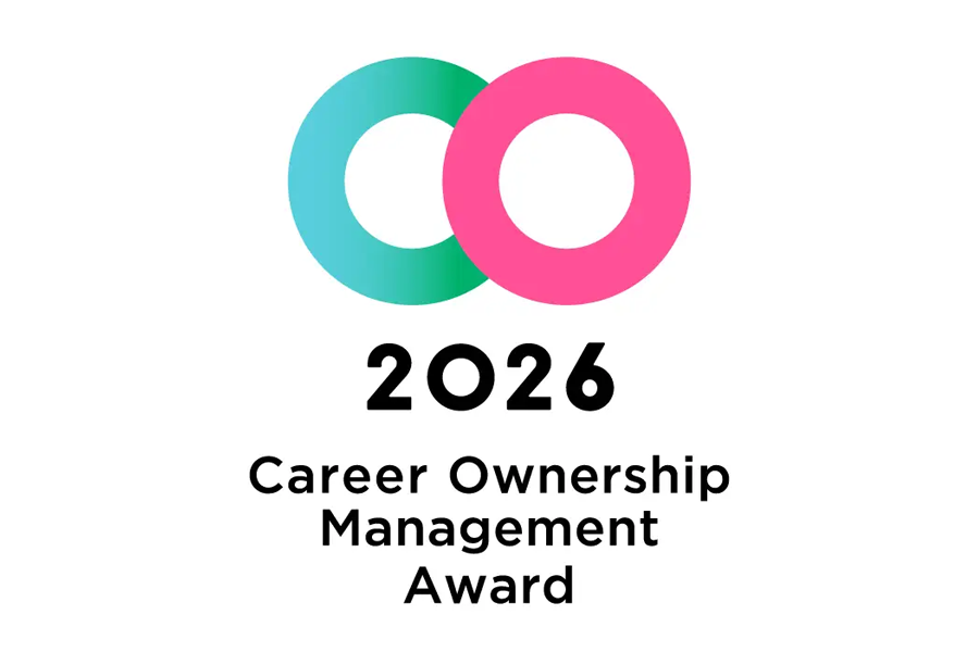 Teal and pink interlocking rings forming the 2026 Career Ownership Management Award logo with the year 2026 and the award title beneath.