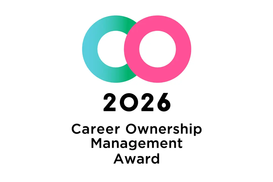 Award logo with teal and pink overlapping circles forming 'CO', above the text '2026 Career Ownership Management Award'